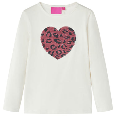 Kindershirt met lange mouwen 128 oudroze