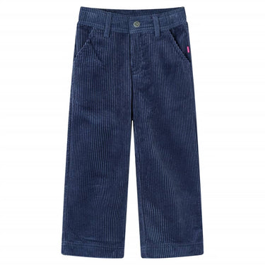 Pantalon enfant 92 velours côtelé bleu marine