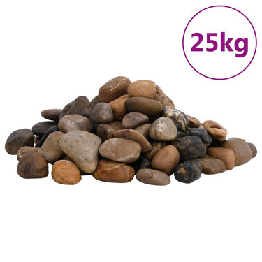 Galets polis 2-5 cm 10 kg multicolores