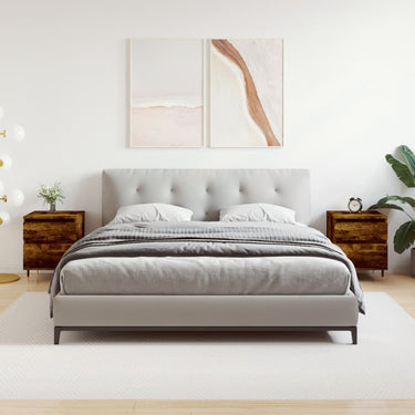 Tables de chevet 2 pcs blanc 40x35x50 cm bois d’ingénierie