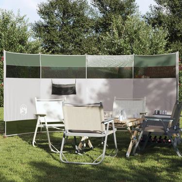 Brise-vent de camping vert 366x152x152 cm imperméable