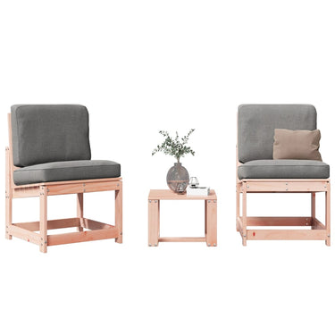 3-piece lounge set solid Douglas fir wood