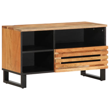 TV-Schrank 80x34x46 cm Raues Massivholz Mango