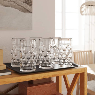 Bierpullen met handvat 6 st 500 ml glas