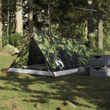 Tente de camping 2 personnes vert olive imperméable