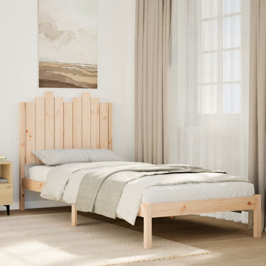 Extra long bedframe without mattress solid wood white 140x210 cm