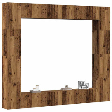 Ensemble de meuble TV mural 8 pcs vieux bois bois d'ingénierie