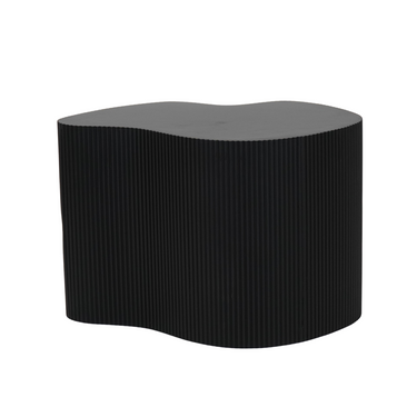 Bijzettafel -Bijtlip - MDF - Zwart - 60x60x40cm