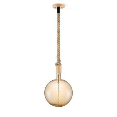 Home Sweet Home hanglamp Leonardo Globe - - dimbaar E27 amber