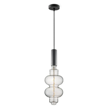 Home Sweet Home hanglamp zwart Saga Diabolo - dimbaar E27 helder