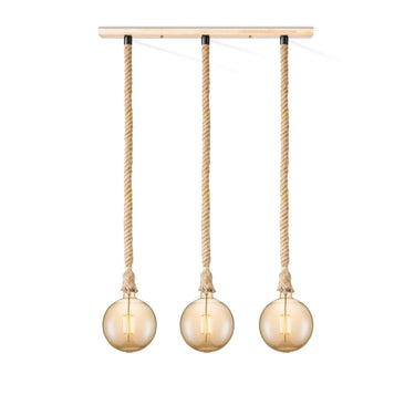 Home Sweet Home hanglamp Leonardo Globe - 3L G18- dimbaar E27 amber