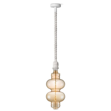 Home Sweet Home hanglamp wit Leonardo Diabolo - G180 dimbaar E27 amber