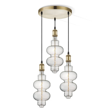 Home Sweet Home hanglamp vintage rond Diabolo - 3L dimbaar E27 helder
