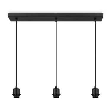 Home Sweet Home Zwart Metalen Hanglamp - 3L-65/9,5/112.5 cm